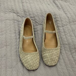 Madewell Woven Tan Flats